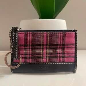 Authentic Coach key ring cardholder